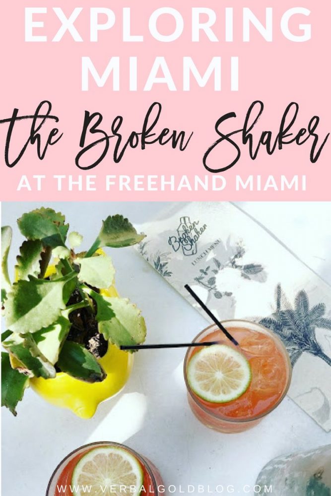 miami travel blogger the broken shaker freehand Miami 