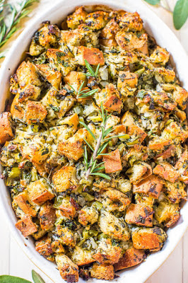 Classic Thanksgiving Stuffing Recipe (GF option as well)