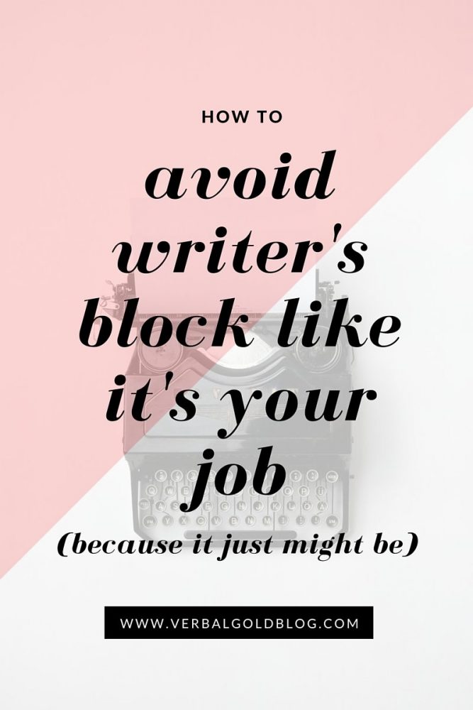 how to avoid writer's block