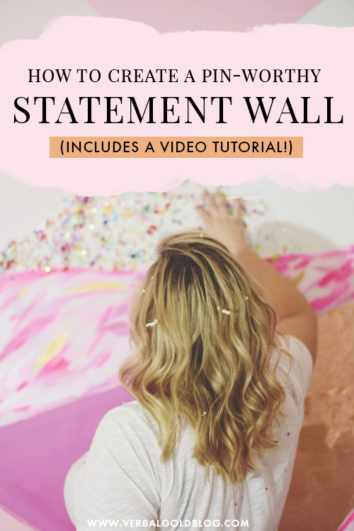 The ultimate DIY tutorial to create pin-worthy statement walls all on your own! It's easy, cheap, and fun to create your own wall for your dorm room or living room!