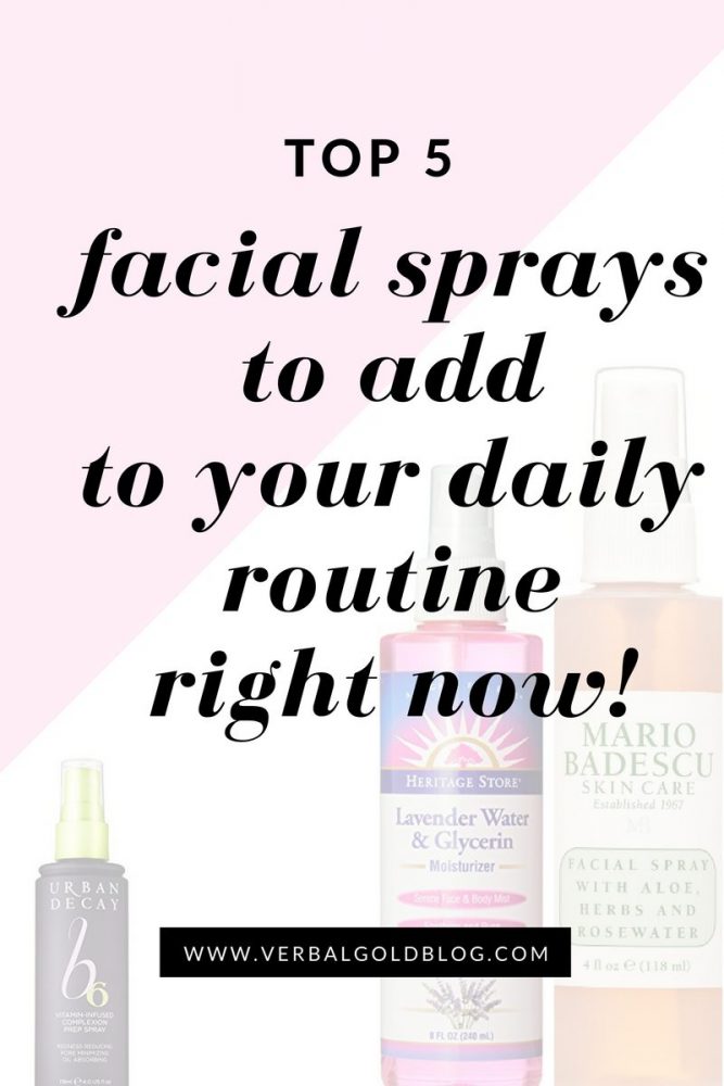top 5 facial sprays