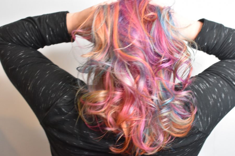 unicorn hair rainbow hair 