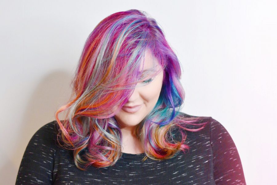 unicorn hair rainbow hair 