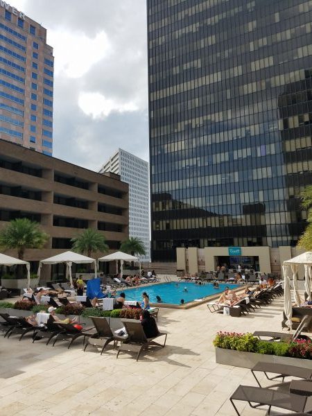 Hyatt Regency New Orleans offers an upscale stay with a rooftop pool next to the Super Dome in New Orleans. 