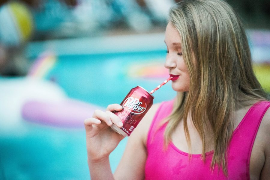 Dr Pepper photoshoot pool party summer travel blogger