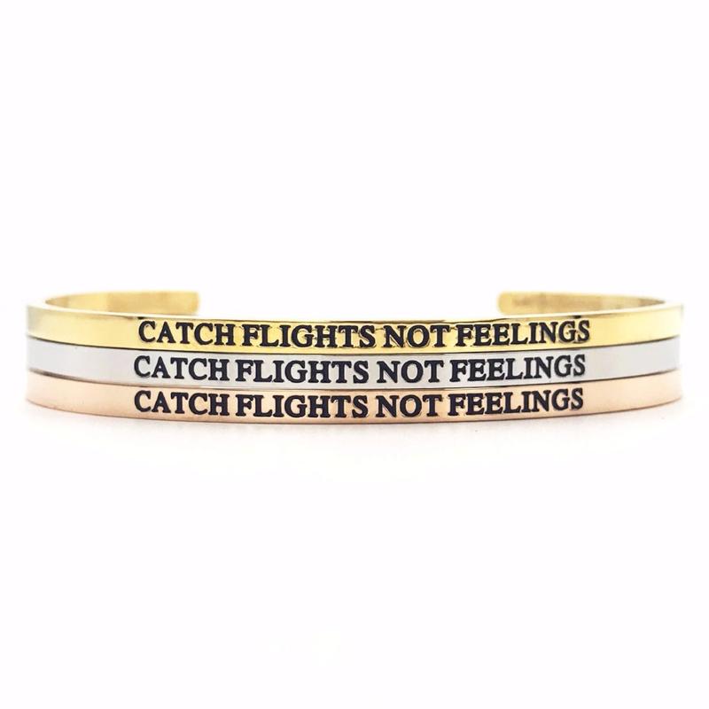 catch flights not feelings metal marvels gifts for travelers