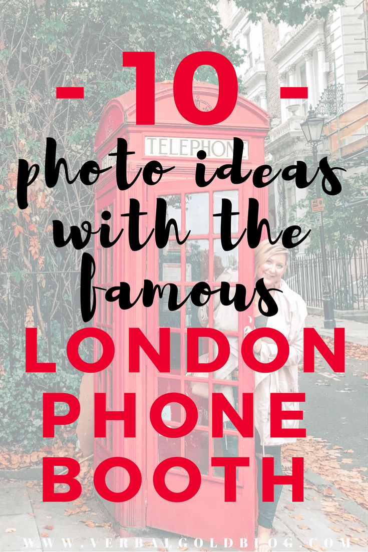 instagram photo ideas with the London phone booth 