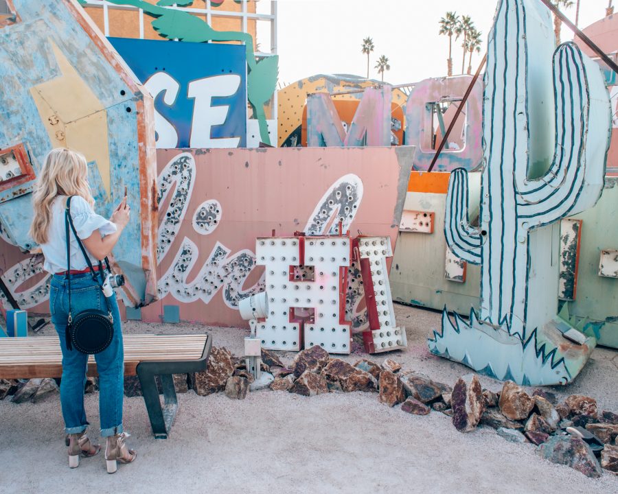 neon museum Las Vegas Nevada travel blogger