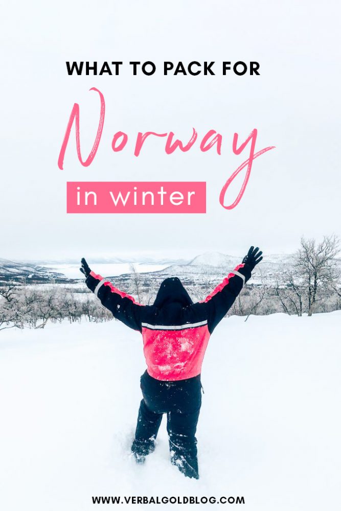 Wondering what to pack for Norway in winter? Here is the ultimate packing list with everything you need to bring to survive the cold!