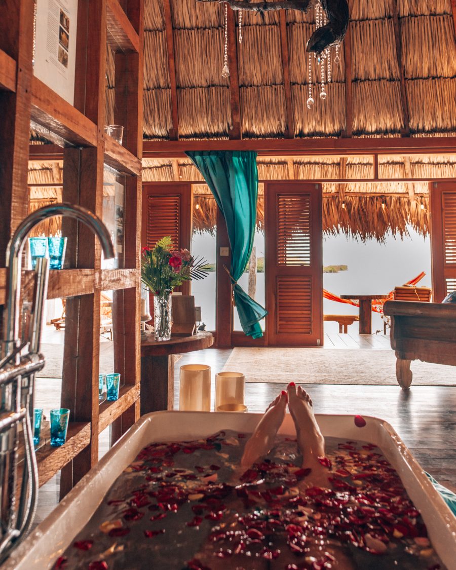 Bathtub dreams at Aruba Ocean Villas