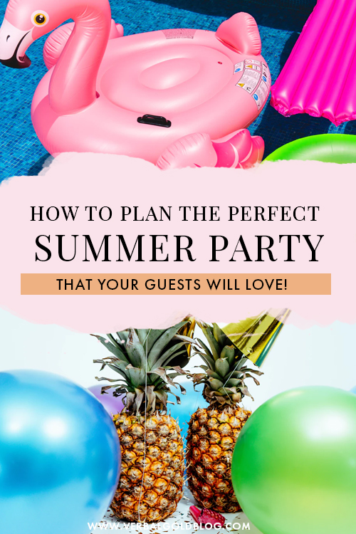 Want to throw a party this summer but not sure where to even start? We've thrown a bunch of those and on this post, we share our top tips for throwing the perfect outdoor summer party this year! #Summer