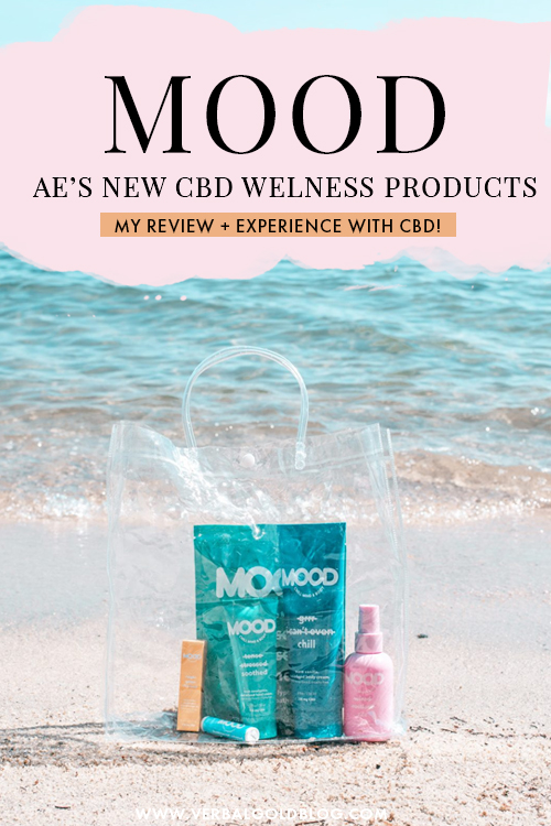 Keen to try CBD wellness products to calm you down? American Eagle just released their new line of CBD products called MOOD and here is my complete review of my first time trying out CBD. #CBD