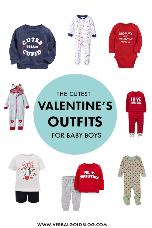 Looking for the perfect Valentines Day outfit for your baby boy? We've rounded up a few of our favorite valentines day outfits for babies to inspire you! #Valentines