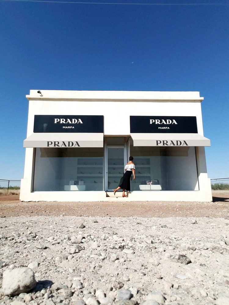 The Prada Marfa is an art installation near Marfa, Texas that has been featured in film and TV