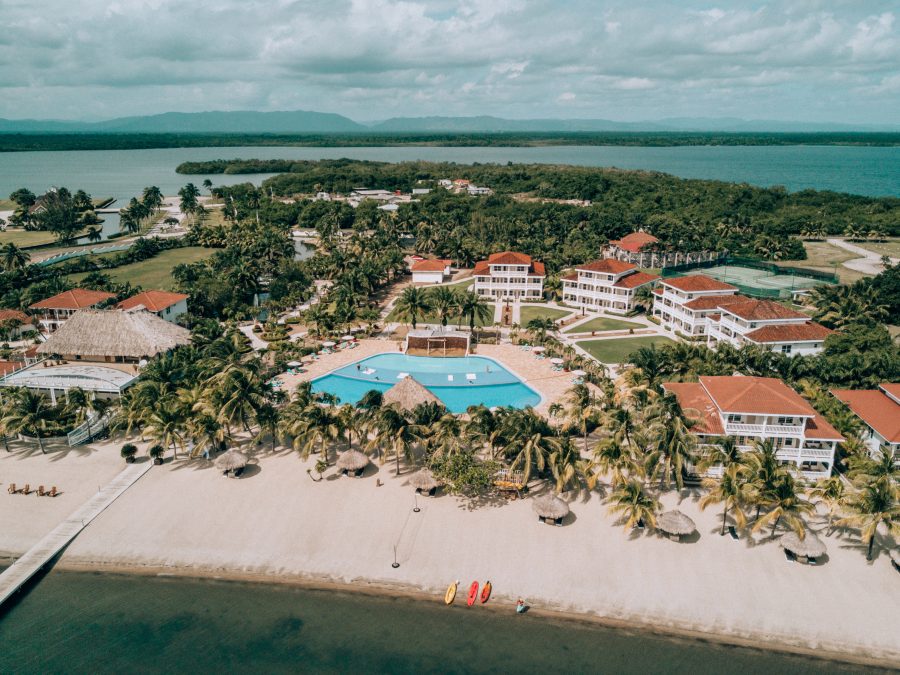 Bird's eye-view of Placencia Resort in Belize #BeautifulView #Belize #PlacenciaResort