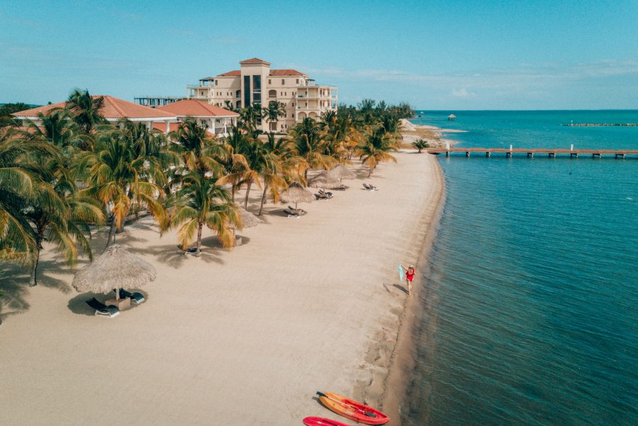 The beach is just steps from your front door, totally private, with tons of free water activities. #PlacenciaResort #Beachside #Belize