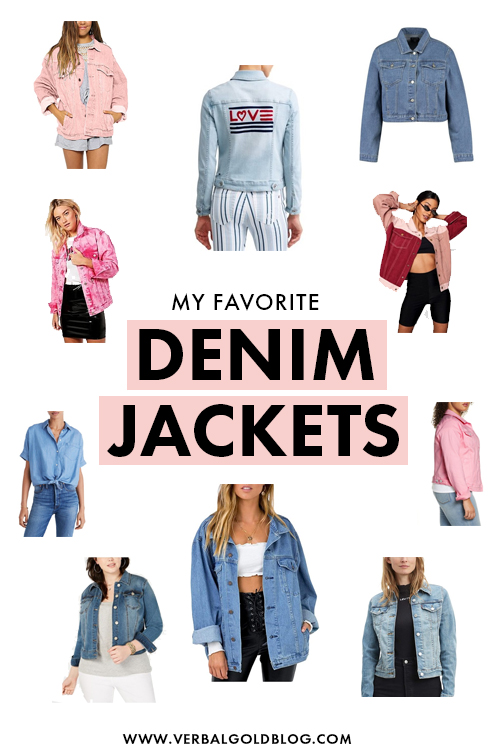 Looking for the perfect denim jacket for your spring and summer outfits? On this post, I round up my favorite denim jackets in all styles and colors! #Fashion