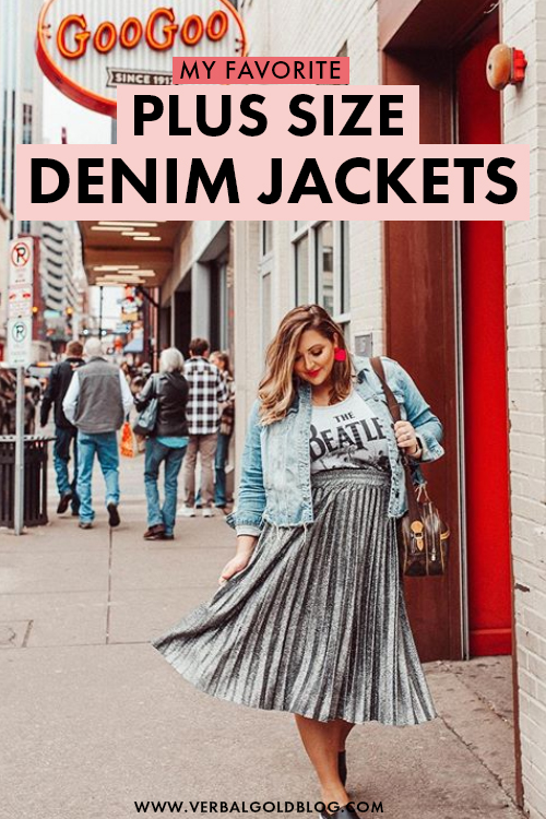 Looking for the best plus size denim jackets? On this post, I share a few of my favorite plus size jean jackets that are perfect for that spring and summer outfits! #Fashion #PlusSize