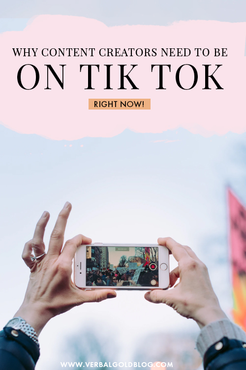 Wondering how to take your social media game to the next level? If you're a blogger, influencer, or content creator, here are all the reasons you need to ge ton Tik Tok RIGHT NOW! #Blogging