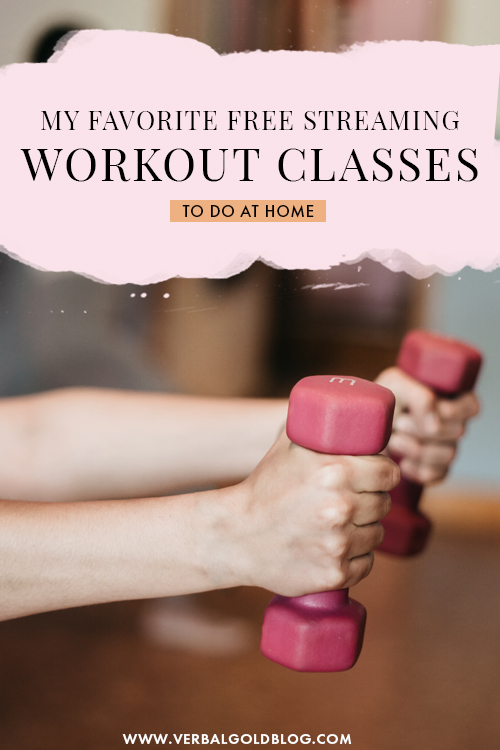 Want to get fit but don't love the gym? There are so many online workout classes available that you can get fit right at home! Here are my favorite free streaming workout classes to do at home! #Workout