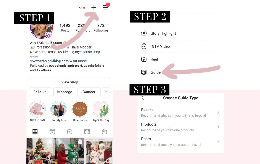 How To Create Instagram Guides - Verbal Gold Blog