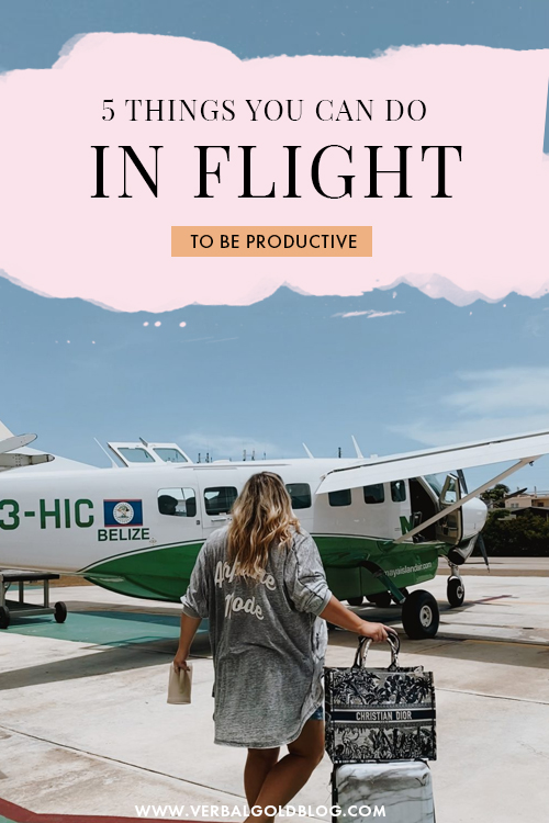 Want to be more productive while flying? Here are 5 things you can do while flying to stay productive if you aren't the type to sleep on planes!